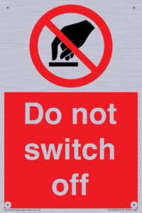 Do not switch off 